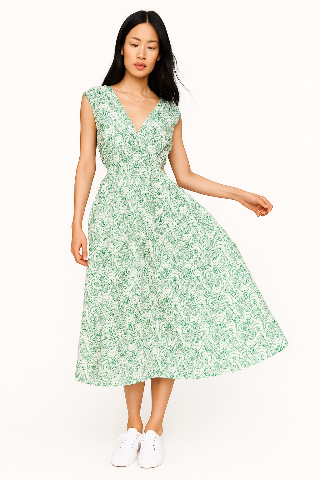 Floral midi dress