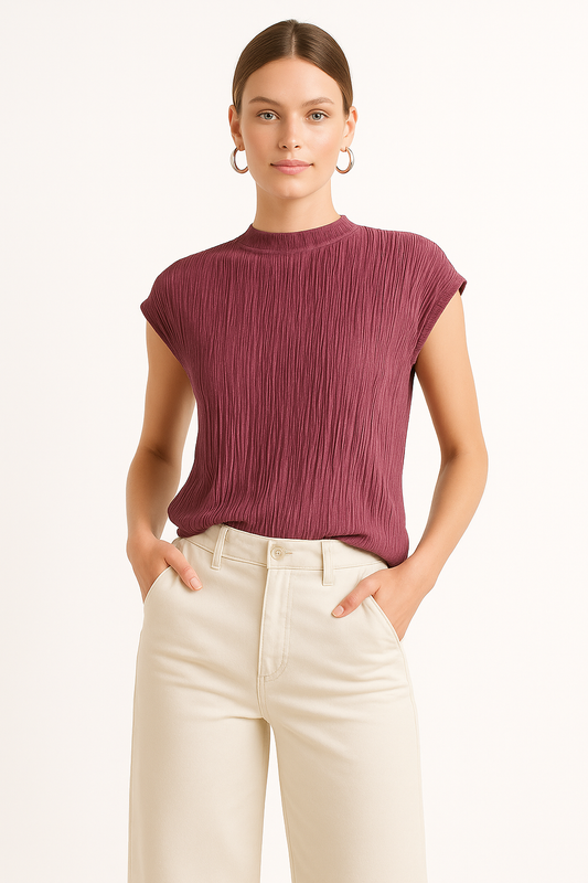 Pleated blouse